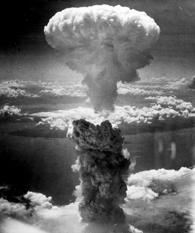 (Credit: Charles Levy) The atomic bomb dropped at Nagasaki in 1945 (pictured) had a yield of 20 kilotons; the supposed hydrogen bomb tested this year by North Korea measured less than six.