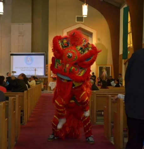 Lion dancing is a popular way to celebrate Lunar New Year. (Courtesy of Theresa Pham)