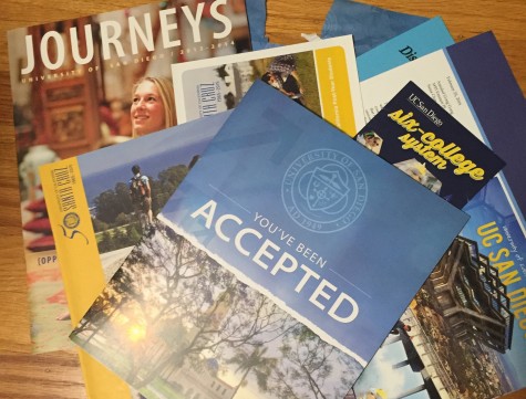 College brochures offer statistics and other information that can influence your decision.