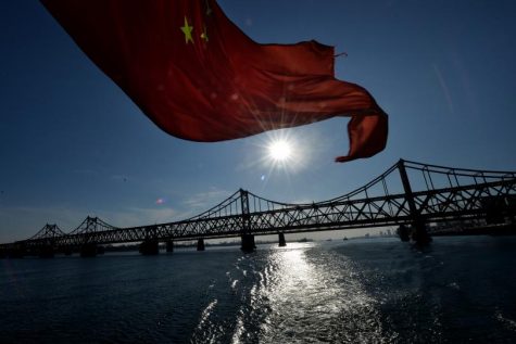 (Credit: Mark Ralston) The Sino-Korean Friendship Bridge that connects China and North Korea. 