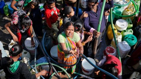 (Credit: Reuters) Citizens disrupt water supplies. 