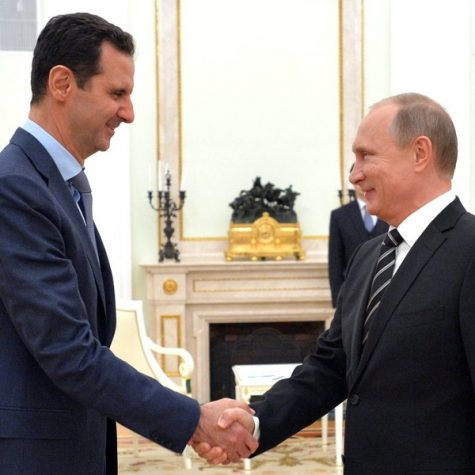 Courtesy of the Press Service of the President of Russia. Bashar al-Assad and Vladimir Putin have worked together to target rebel-held east Aleppo.