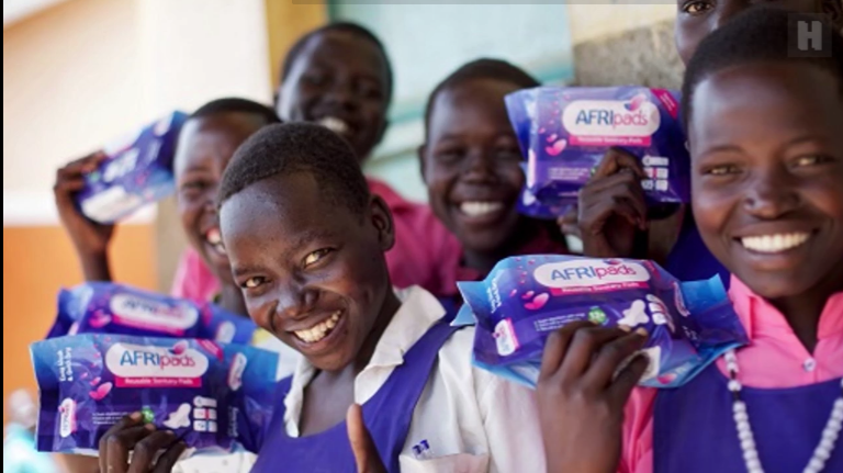 The AFRIpads project provides girls with reusable, cost efficient, and environmentally friendly hygiene products.