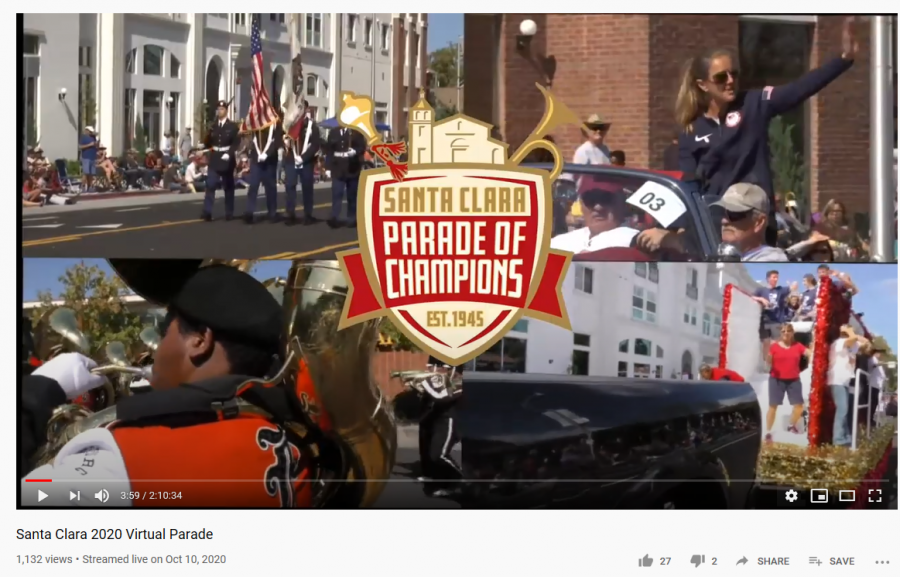 Courtesy of Allen Loomis
The 2020 Virtual Santa Clara Parade of Champions started by paying tribute to last years parade. 