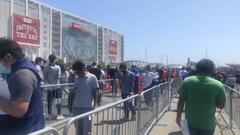 Levis Stadium has given over 100,000 vaccinations, and the stadium was filled with people lining up to receive their first and second doses.