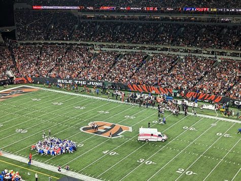 The scene as Damar Hamlin was rushed to the hospital following his cardiac arrest during Monday Night Football 