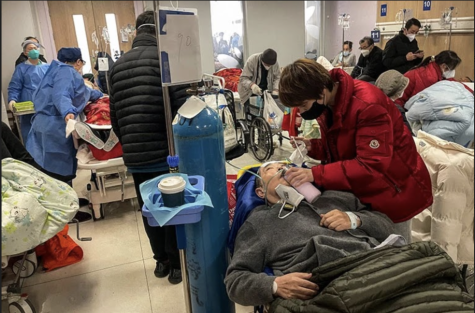 Hospitals are flooding with Covid patients. Courtesy of Hector Retamal.