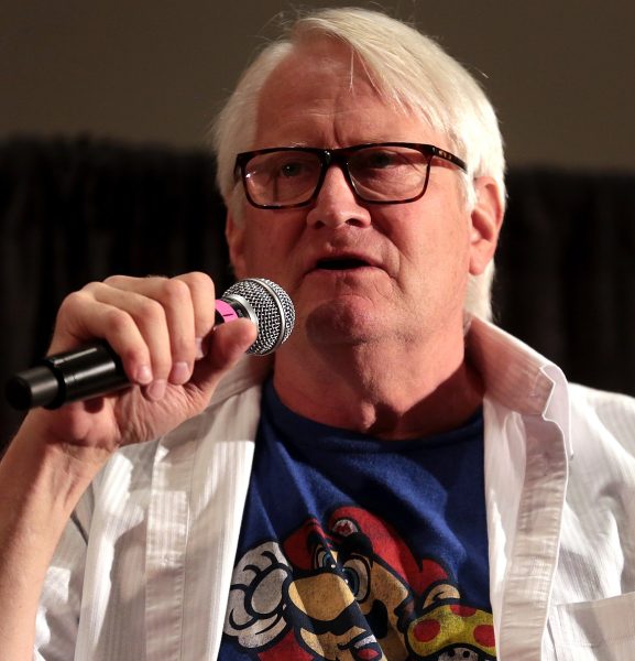Charles Martinet, voice actor of Mario for 30 years, speaks at the 2018 Phoenix Comic Fest.