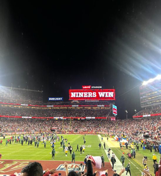 Levis Stadium following the 49ers 24-21 victory over the Green Bay Packers in the NFC Divisional Round. 