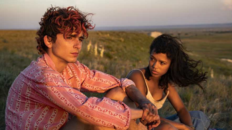 Luca Guadagnino's film, Bones and All, follows the protagonists Lee and Maren, played by Timothee Chalamet and Taylor Russell. 