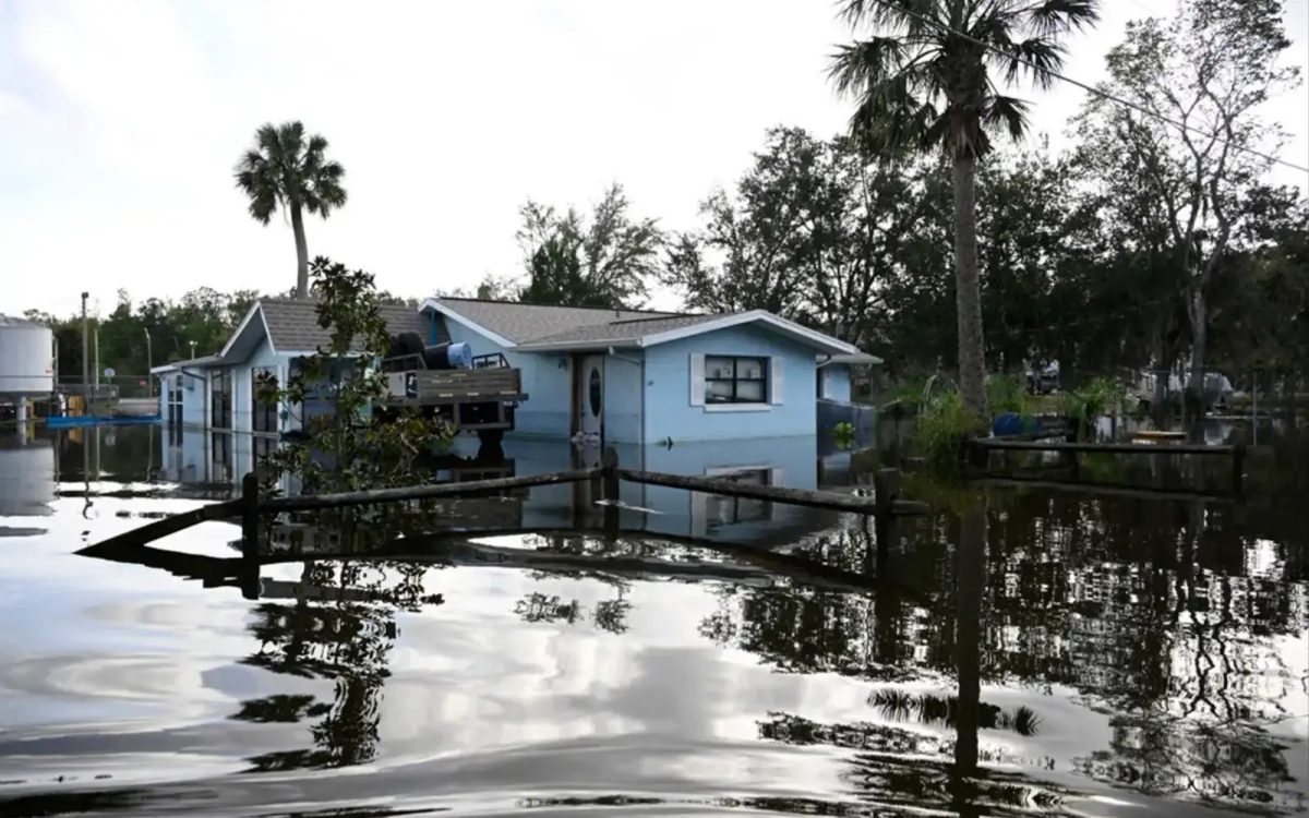 Hurricane Helene leaves residential communities flooded.
