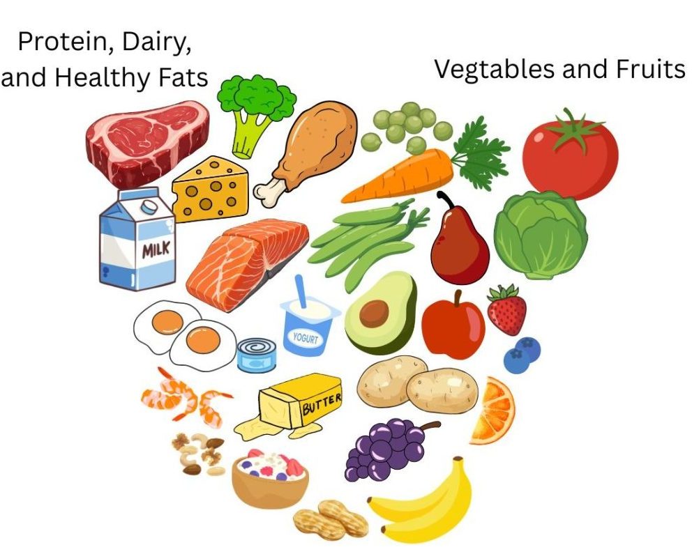 A representation of RFK Jr.'s new food pyramid.  