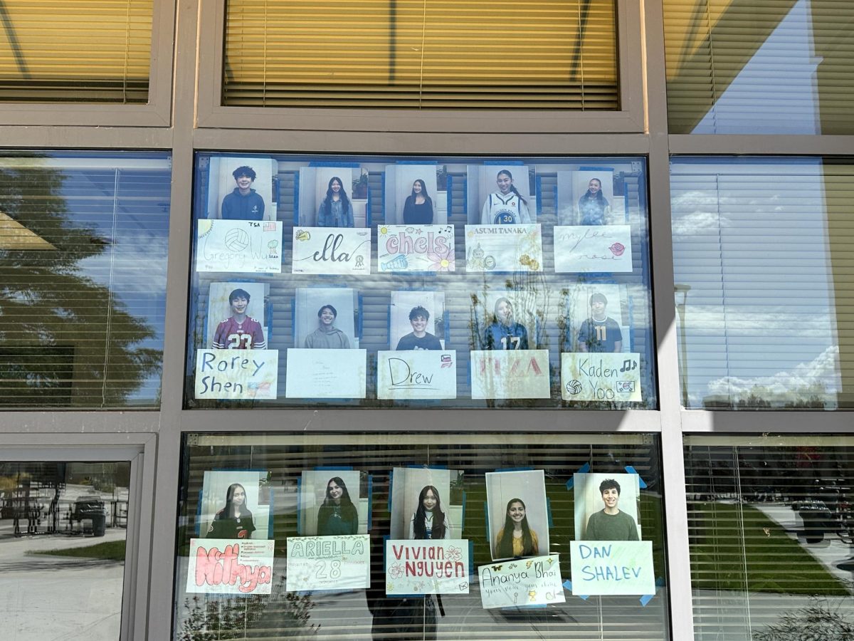 Pictures of ASB for the 2026-27 school year outside of the ASB office.