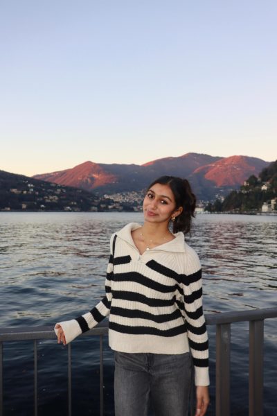 Nisha on a family trip.
