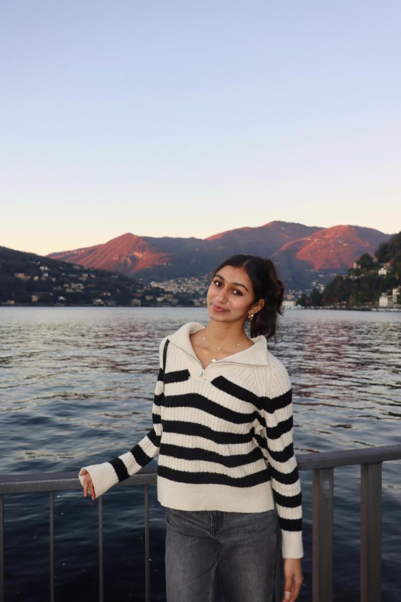 Nisha on a family trip.