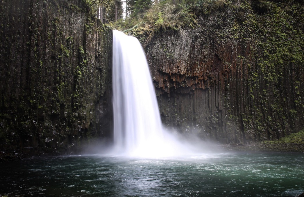 A picturesque capture of Abiqua Falls. 