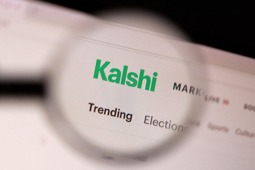 Kalshi logo appears in this illustration.